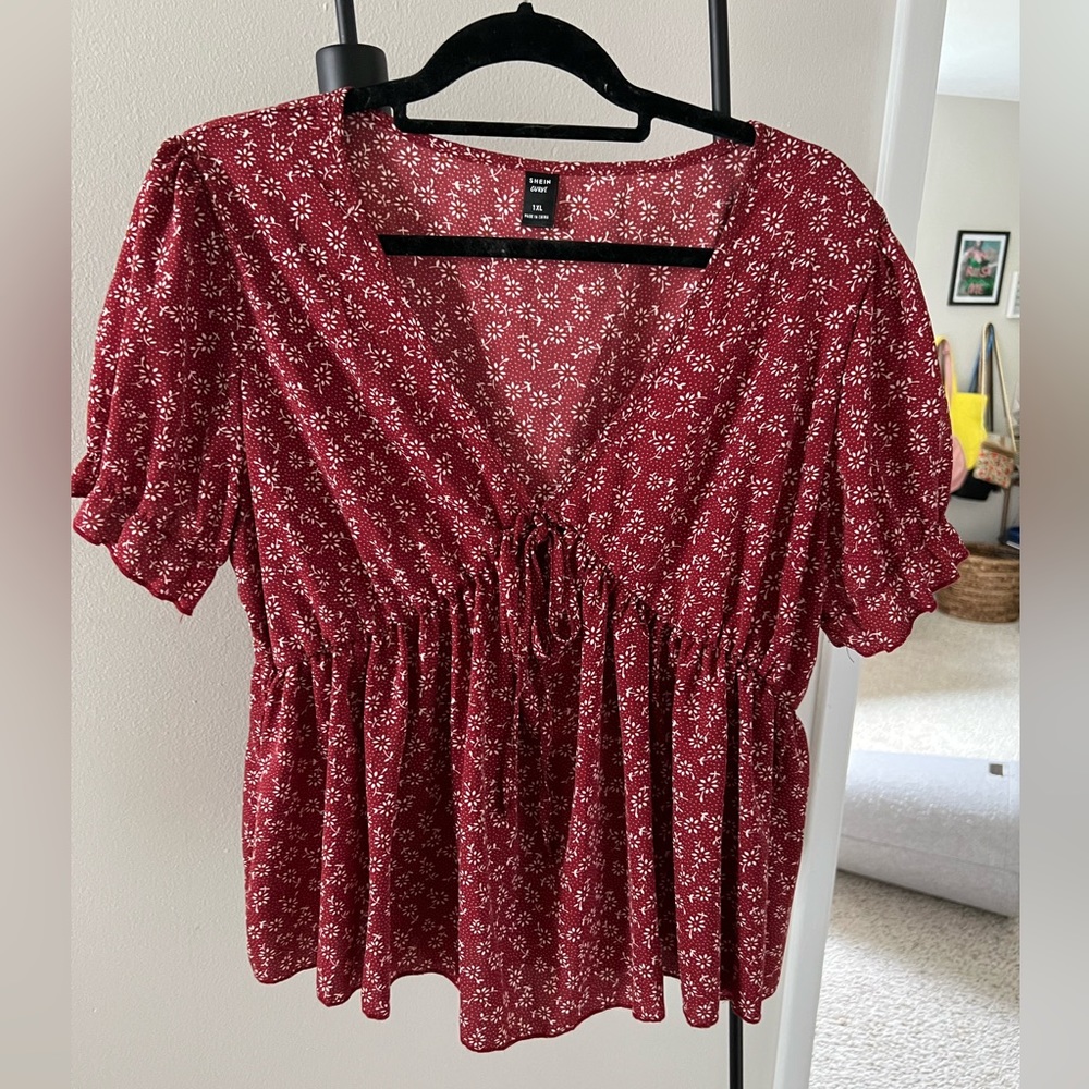 Floral Babydoll Blouse